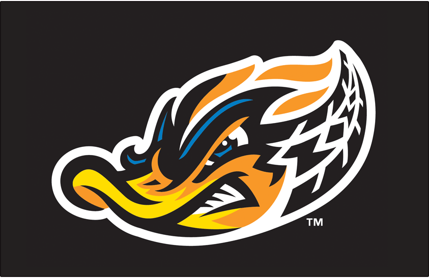 Akron RubberDucks 2014-Pres Cap Logo 4 iron on paper